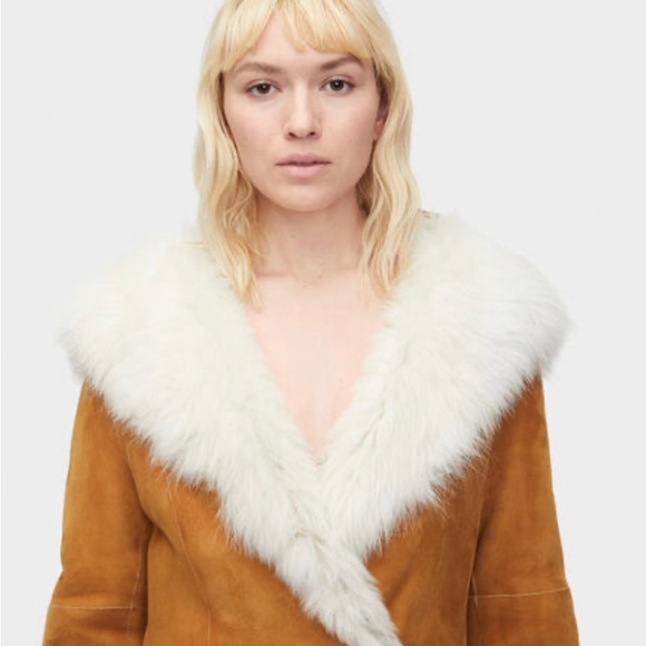 UGG NWT Vanesa Toscana Shearling Coat SOLD OUT - Picture 4 of 11